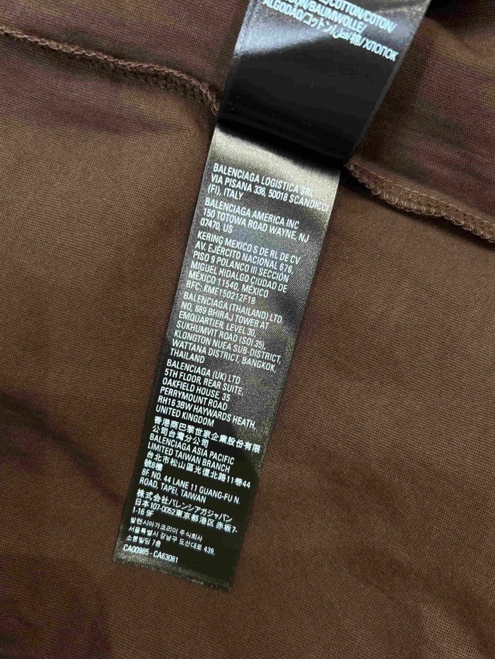 1:1 quality version Tiny Mini Text Back Large Bold Letter Double Side Print Oversized T-shirt 29321491