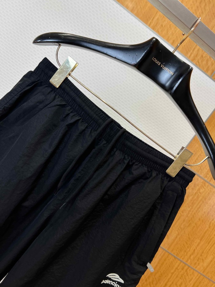 1:1 quality version Drawstring Elastic Waist Side Mini Triangle Logo Letter Print Straight Loose Five Inch Beach Athletic Shorts 2 colors 29321443