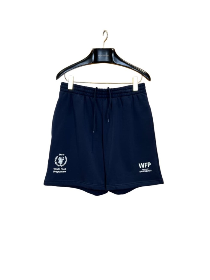 1:1 quality version Drawstring Elastic Waist Dual Side WFP Wheat Badge Letter Print Wide Leg Five Inch Athletic Sweat Shorts 29321429