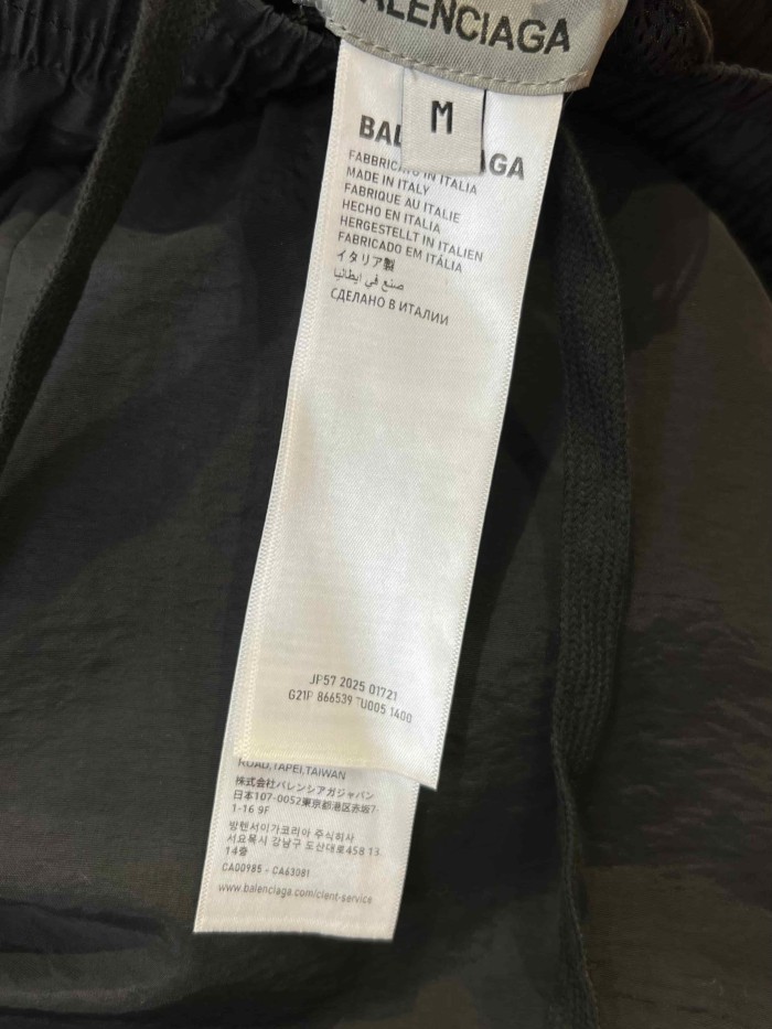1:1 quality version Quick Dry Nylon Fabric Drawstring Elastic Waist Curved Mini Logo Embroidery Drape Wide Leg Straight Athletic Pants 29321123