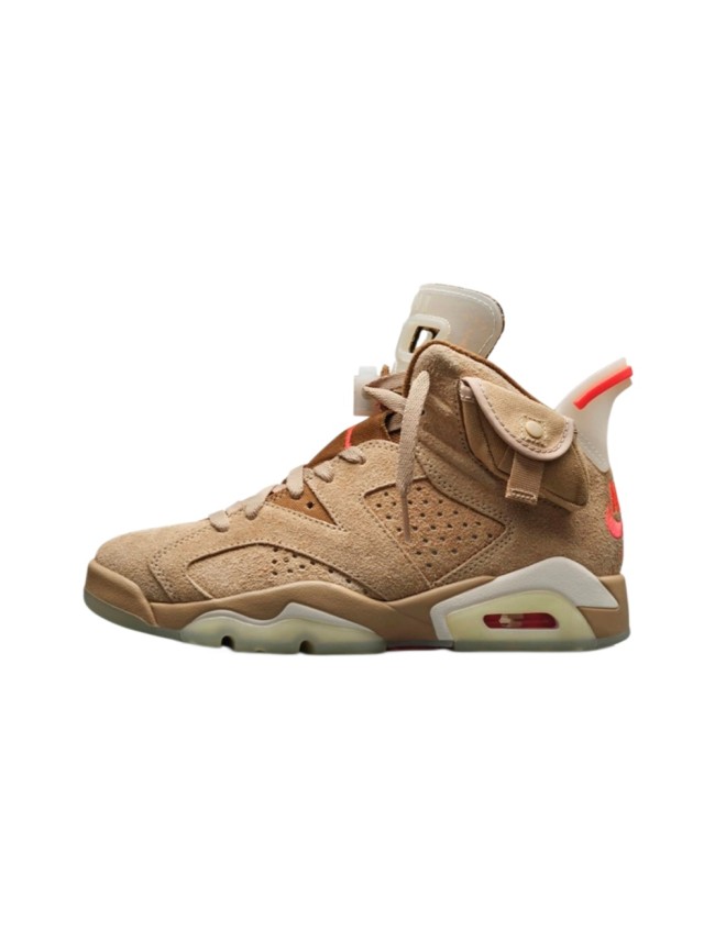 [plus-size shoes] Air @j6 British Khaki Side Pocket Air Cushion Shock Absorbing Khaki Suede High Top Basketball Sneakers 29322822