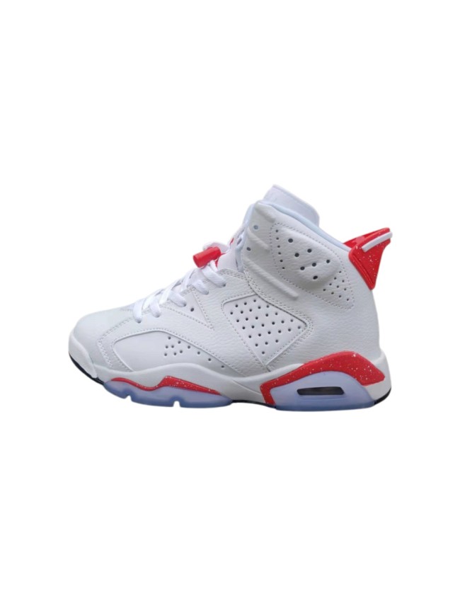 [plus-size shoes] Air @j6 Red Oreo Retro Air Cushion White Red Speckled Crystal Outsole High Top Basketball Sneakers 29322809