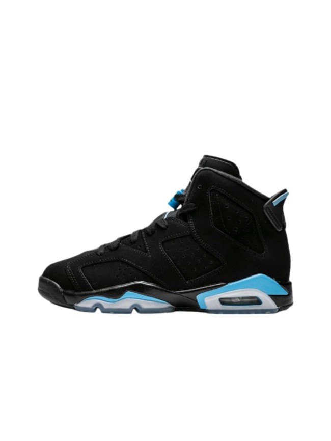 [plus-size shoes] Air @j6 Retro Classic Street Style Breathable Perforated Black UNC Blue Transparent Outsole Casual Sports Shoes 29322768
