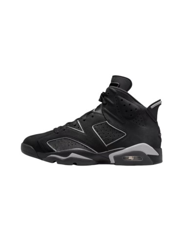 Copy [plus-size shoes] Air @j6 Air Cushion Shock Absorbing Black Grey Outline High Top Basketball Sneakers 29322801