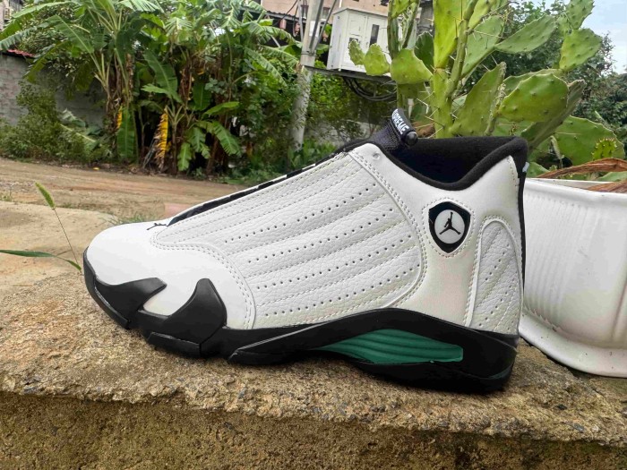 [plus-size shoes] Air @j14 Cowhide Cushioned Anti-Slip Wear-Resistant White Black Green Vintage Basketball Shoes 29323013