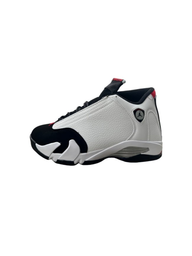 [plus-size shoes] Air @j14 Black Toe Retro White Black Red Mixed Material Leather Cushioned Vintage Basketball Shoes 29323041