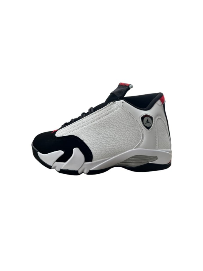 [plus-size shoes] Air @j14 Black Toe Retro White Black Red Mixed Material Leather Cushioned Vintage Basketball Shoes 29323041