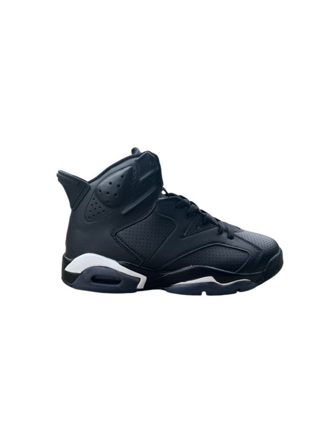 [plus-size shoes] Air @j6 Retro Air Cushion Black Cat Black White High Top Basketball Sneakers 29322781