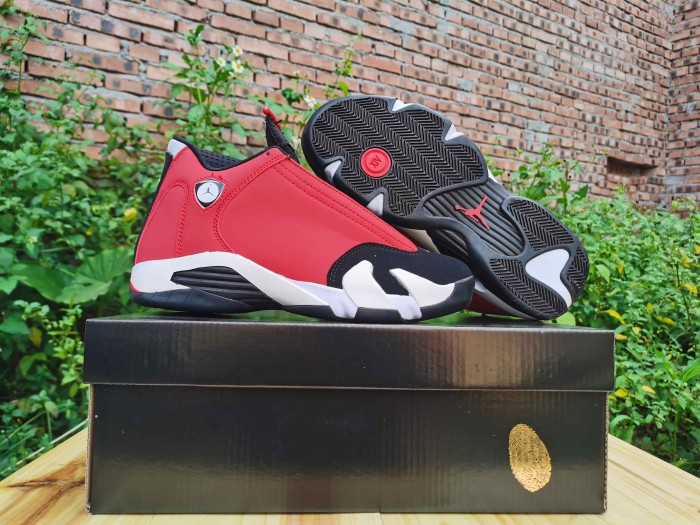 [plus-size shoes] Air @j14 Retro Gym Red Bulls Men's Black and Red Mid-Top Vintage Basketball Shoes 29323034
