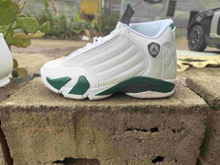 [plus-size shoes] Air @j14 Retro White Pine Green Shock Absorbing Anti Slip Vintage Basketball Shoes 29323050