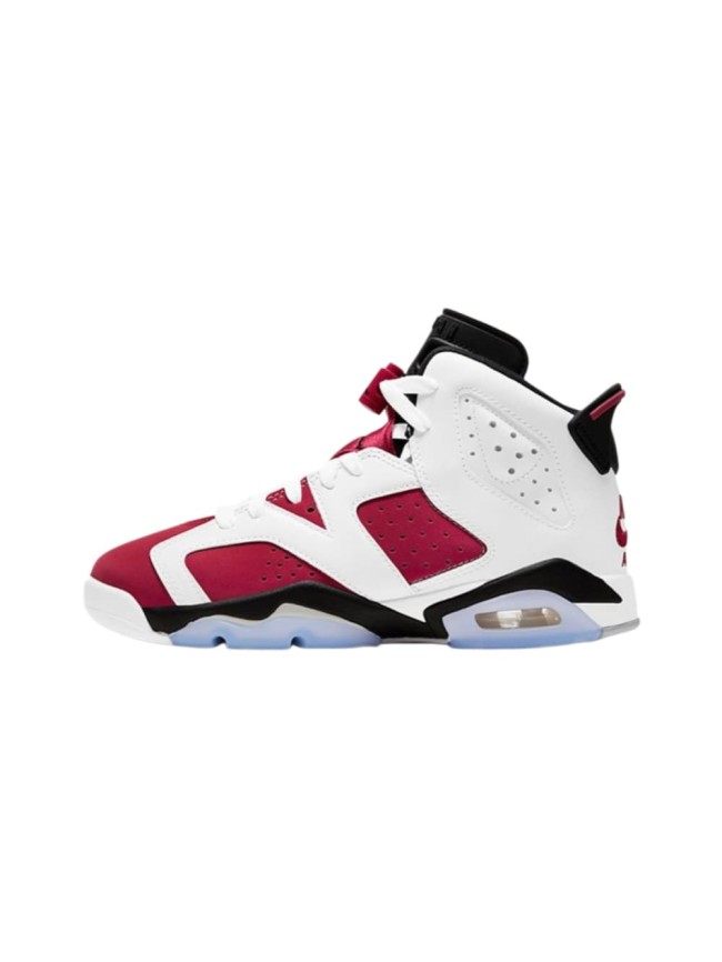 [plus-size shoes] Air @j6 Retro Retro Carmine Air Cushion White Red Black Crystal Clear Outsole High Top Basketball Sneakers 29322813