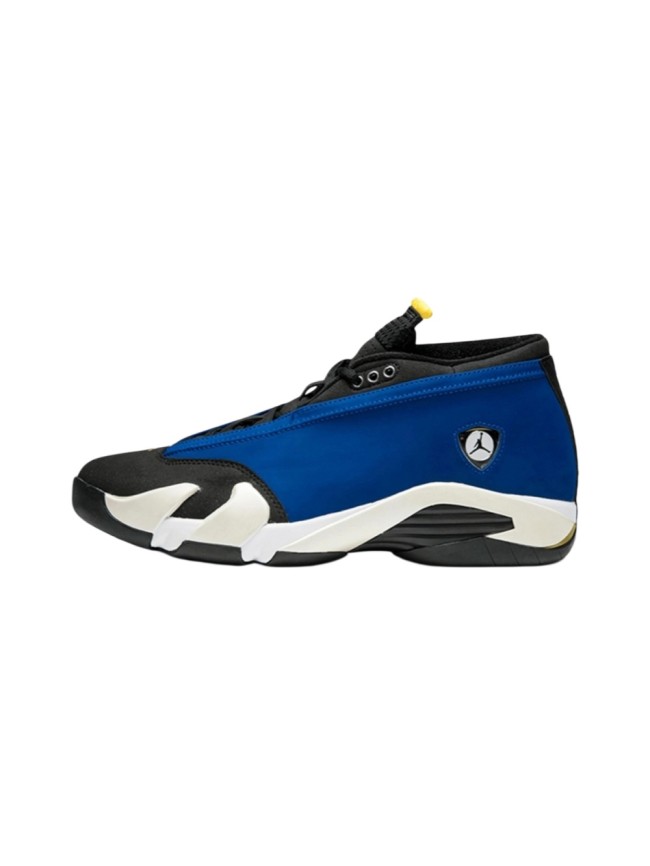 [plus-size shoes] Air @j14 Retro Low Laney Anti-slip Lightweight Men's Black and Blue Vintage Basketball Shoes 29323012