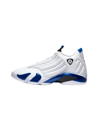 [plus-size shoes] Air @j14 Hyper Royal Cushioned Anti-slip Wear-resistant Lightweight Unisex White and Blue Low-top Vintage Basketball Shoes 29323006