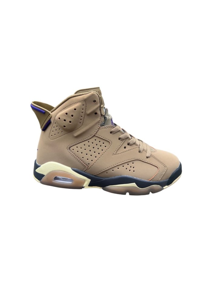 Copy [plus-size shoes] Air @j6 Gore-Tex  Brown Kelp  Khaki Purple Black High Top Basketball Sneakers 29322772