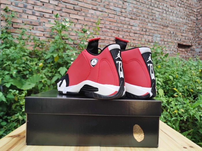 [plus-size shoes] Air @j14 Retro Gym Red Bulls Men's Black and Red Mid-Top Vintage Basketball Shoes 29323034