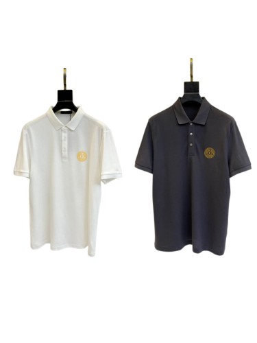 Bespoke Minimalist Chest Logo Print Polo Shirt 2 colors 2932424