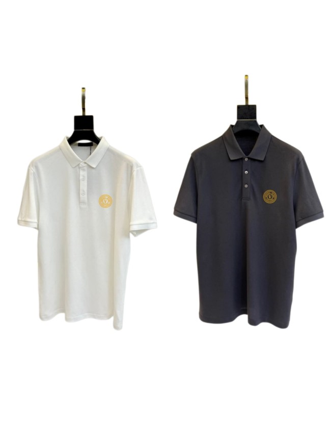 Bespoke Minimalist Chest Logo Print Polo Shirt 2 colors 2932424