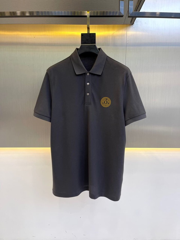 Bespoke Minimalist Chest Logo Print Polo Shirt 2 colors 2932424