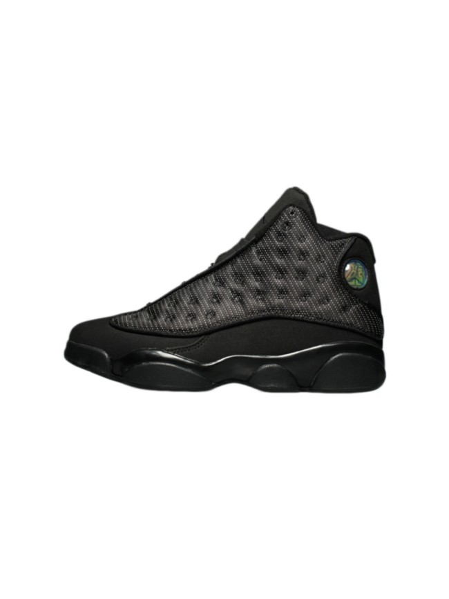 [plus-size shoes] Air @j13 Retro 3M Black Cat Black Unisex GS Mid-Top Basketball Shoes 29324253