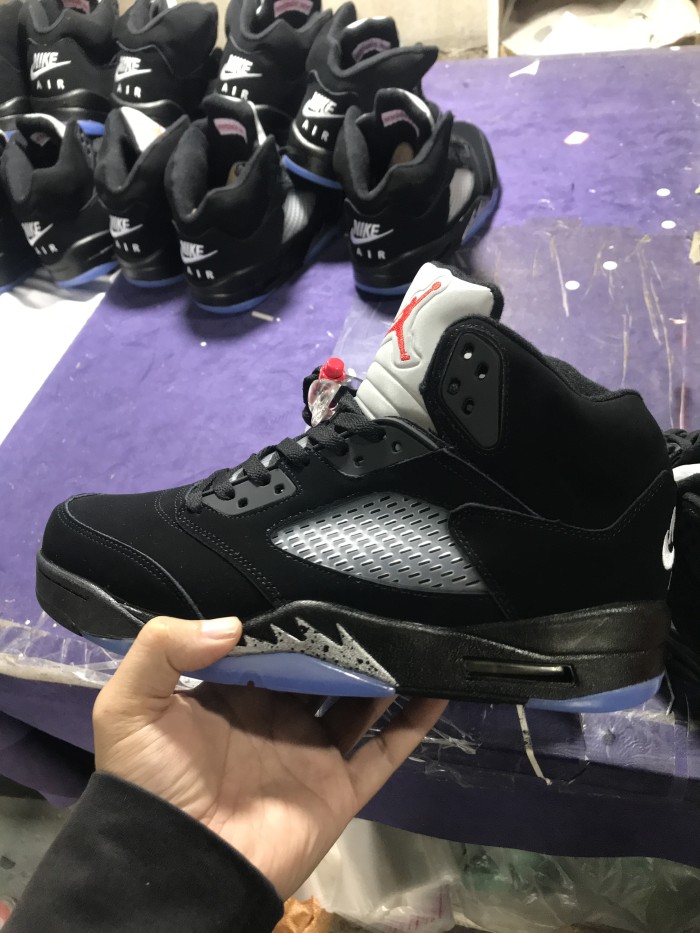 1:1 quality version @j5 Retro Black Metallic Basketball Shoes 29324369