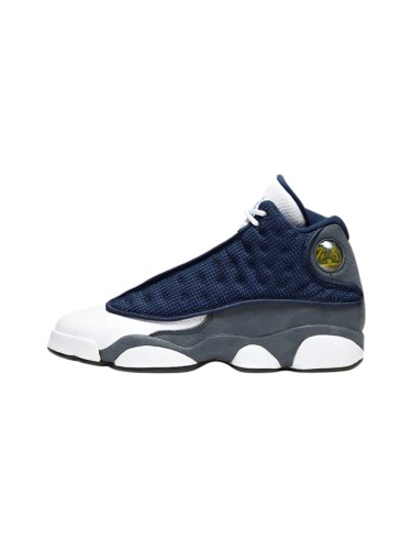 [plus-size shoes] Air @j13 Retro  Flint Grey  Navy Blue Unisex GS Cushioned High-Top Basketball Shoes 29324246