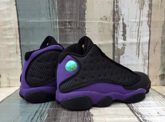 [plus-size shoes] Air @j13 Retro OG Classic Black Court Purple Shock Absorbing Basketball Shoes 29323965