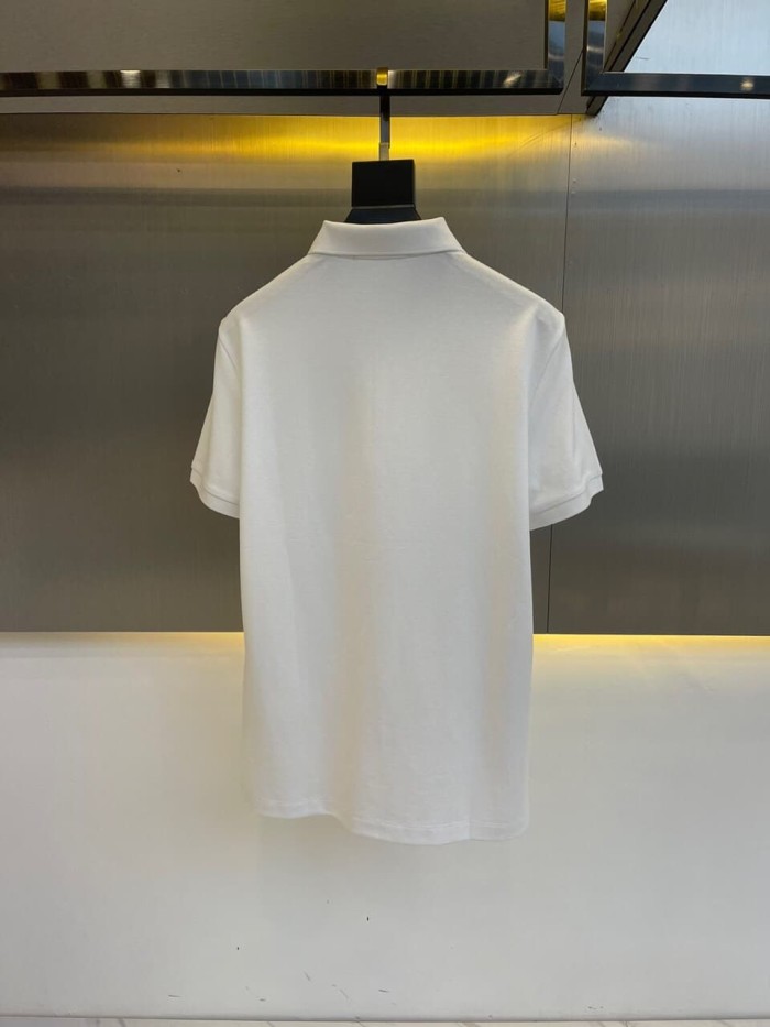 Bespoke Minimalist Chest Logo Print Polo Shirt 2 colors 2932424