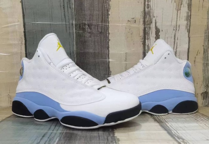 [plus-size shoes] Air @j13 Retro OG Classic White UNC Blue Black Shock Absorbing Basketball Shoes 29323933