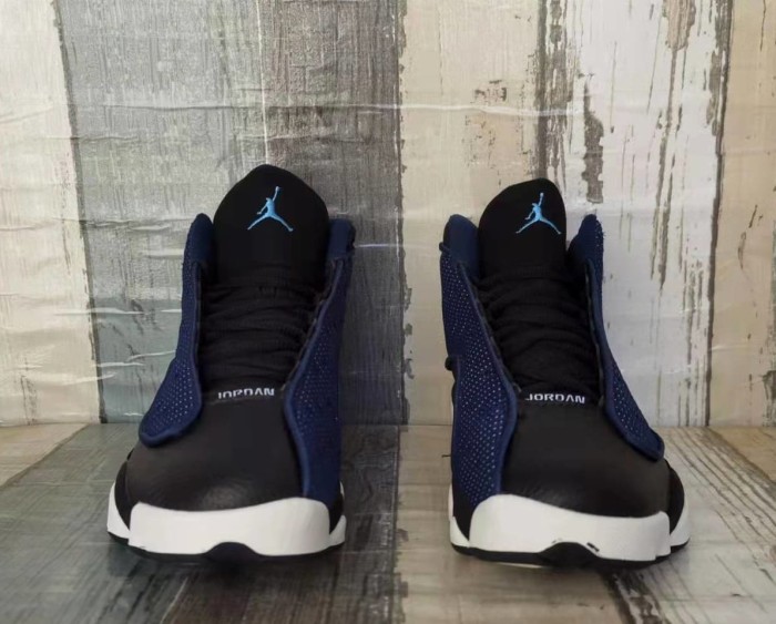[plus-size shoes] Air @j13 Brave Blue 3M Retro Navy Blue Mesh Upper Shock Absorbing Basketball Shoes 29323931