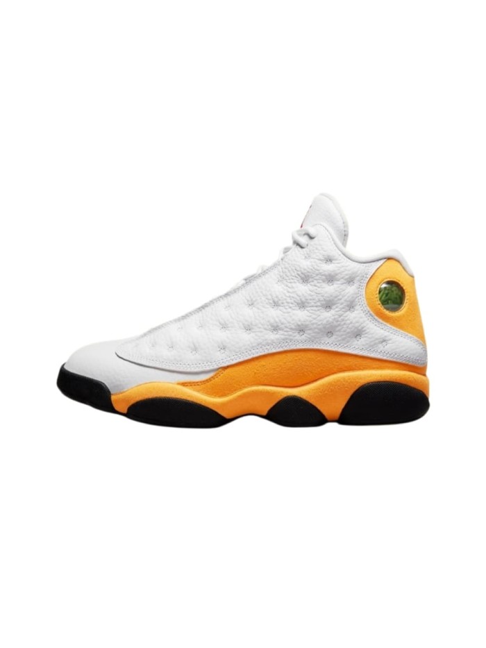 [plus-size shoes] Air @j13 Del Sol Retro OG Classic White Yellow Black Colorway 3D Leopard Eye Logo Shock Absorbing Basketball Shoes 29323929