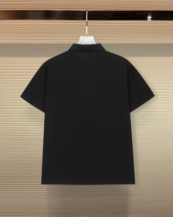 Tiny Black Medusa Head & Letter Embroidery Men's Polo Shirt 5 colors 29119743