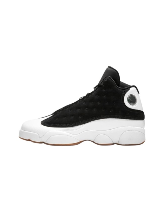 [plus-size shoes] Air @j13 Retro Black White Gum GS Unisex Black and White Mid-top Basketball Shoes 29323942