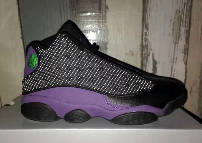 [plus-size shoes] Air @j13 Retro OG Classic Black Court Purple Shock Absorbing Basketball Shoes 29323965