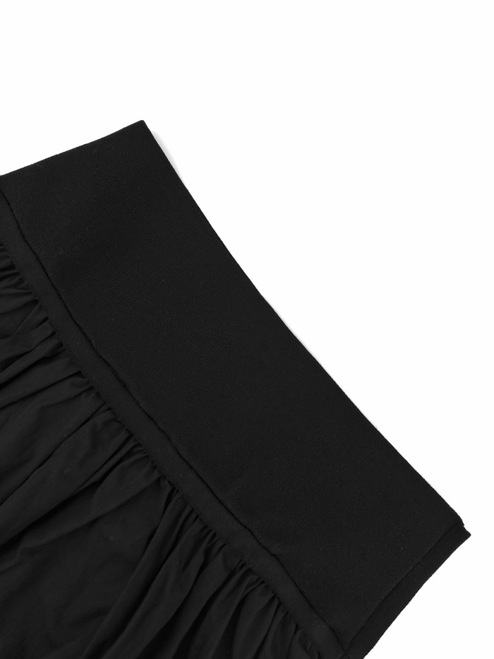 1:1 quality versionPony Rider Embroidery Even Gathered Flare Anti Exposure Lining Short A Line Puffy Mini Skirt 2 colors 29329399