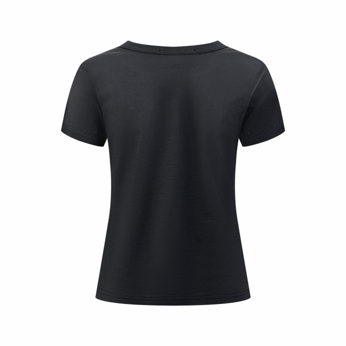 1:1 quality versionStockholm 96 Vintage Faded Gradient Letter Washed Distressed Cropped Slim Y2K Basic Short Sleeve Top T-shirt 2 colors 29330256