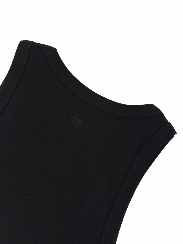 1:1 quality version Chest Heart A Letter Embroidery Fitted Waist Sleeveless Base Camisole Tank Top 3 colors 29330323