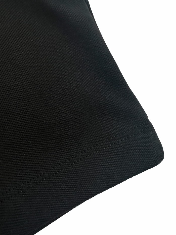 1:1 quality version Chest Metal Triangle Plate Vertical Rib Slim Cropped Tank Top 2 colors 29330349