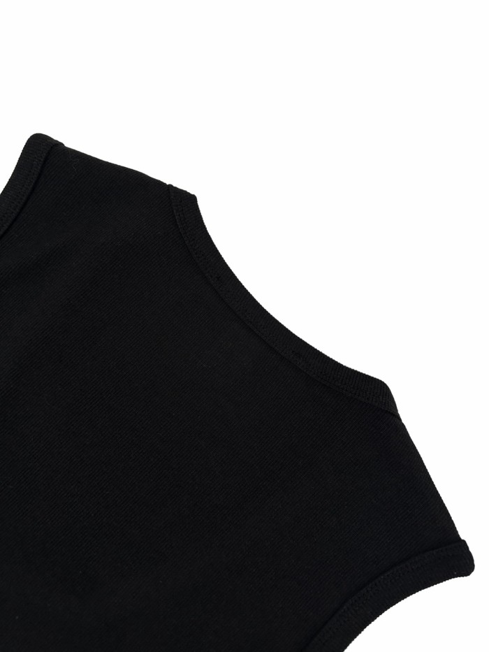 1:1 quality version Embossed Embroidery Logo Slim Waist Inner Outer Wear Basic Tank Top 3 colors 29329425