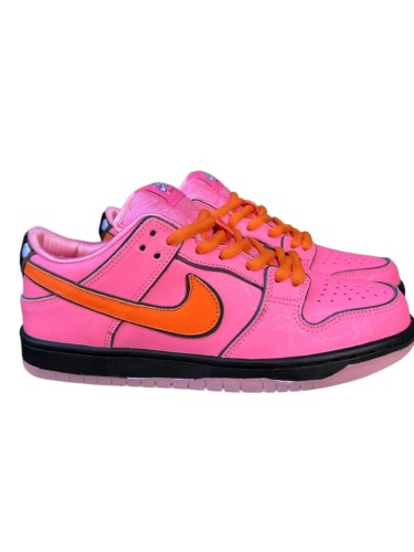 [plus-size shoes] N SB DUNK Powerpuff Girls Co-branded Blossom Pink Low Top Sneakers 29330380