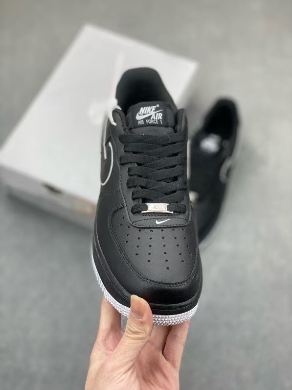 Air Force 1 Black White Outline Low Top Sneakers 29330345