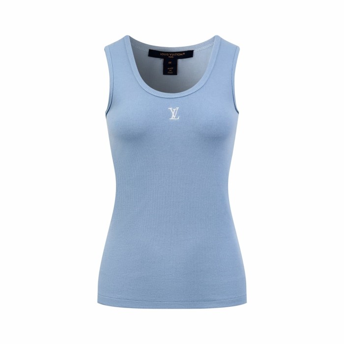 1:1 quality version Embossed Embroidery Logo Slim Waist Inner Outer Wear Basic Tank Top 3 colors 29329425