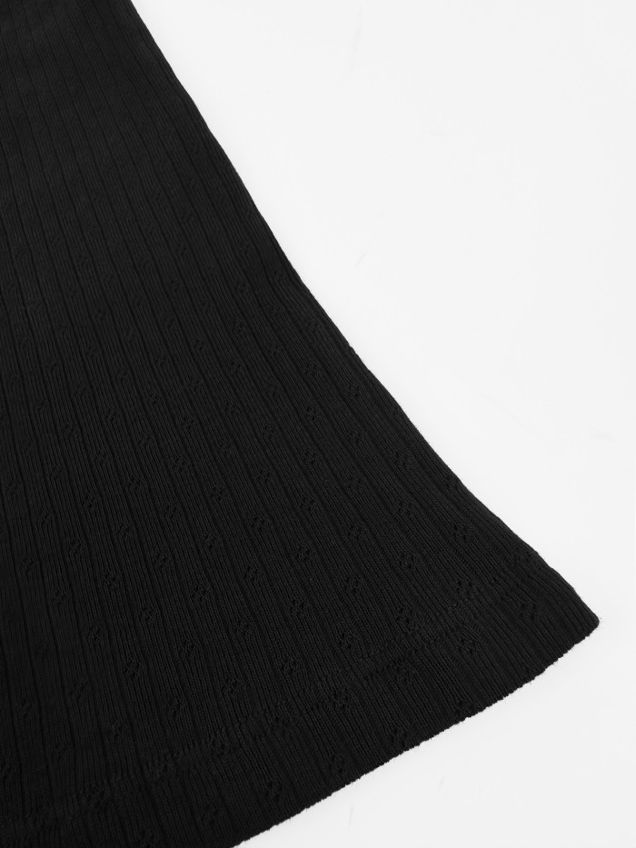 1:1 quality version U Square Neck Lace Ruffle Binding Vertical Rib Eyelet Jacquard Chest Woven Label Mini LogoTank Top 2 colors 29330300