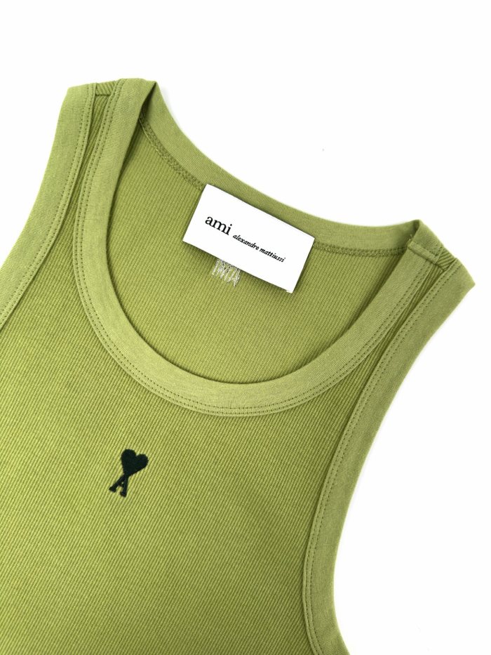 1:1 quality version Chest Heart A Letter Embroidery Fitted Waist Sleeveless Base Camisole Tank Top 3 colors 29330323