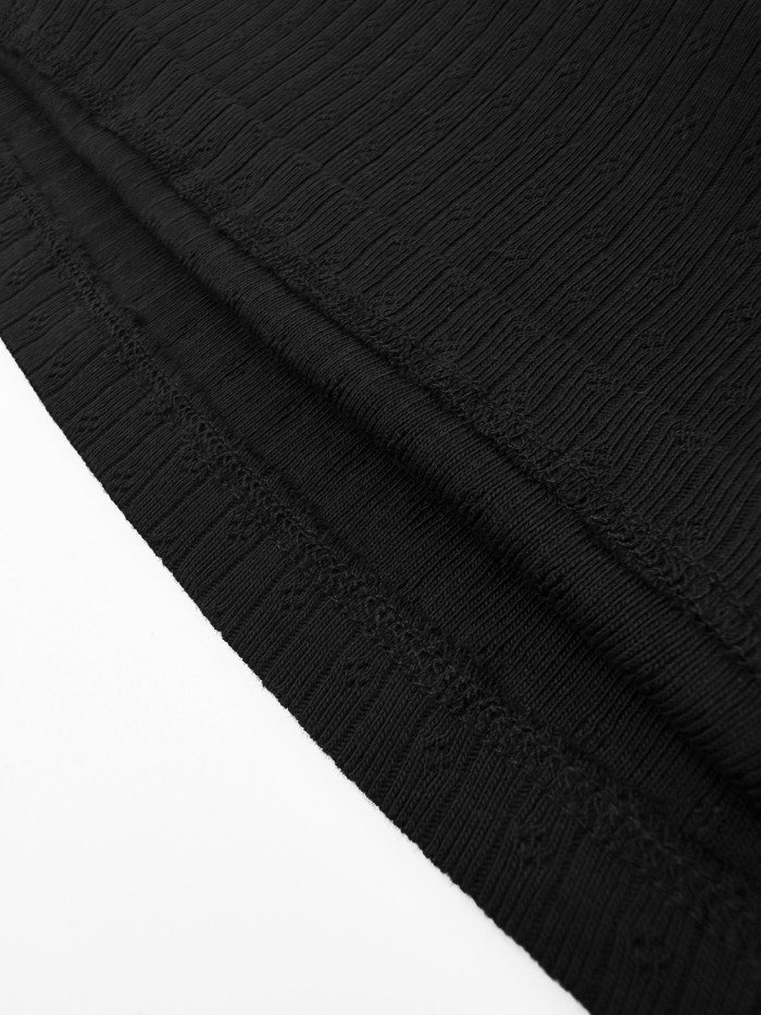 1:1 quality version U Square Neck Lace Ruffle Binding Vertical Rib Eyelet Jacquard Chest Woven Label Mini LogoTank Top 2 colors 29330300
