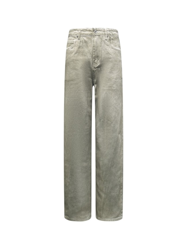 1:1 quality version High Waist Classic Five Pocket Drape Extra Long Floor Straight Wide Leg Casual Denim Jeans 29330293