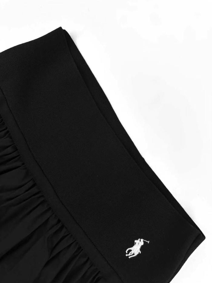 1:1 quality versionPony Rider Embroidery Even Gathered Flare Anti Exposure Lining Short A Line Puffy Mini Skirt 2 colors 29329399