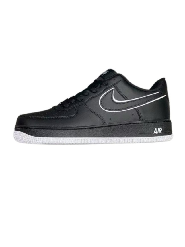 Air Force 1 Black White Outline Low Top Sneakers 29330345