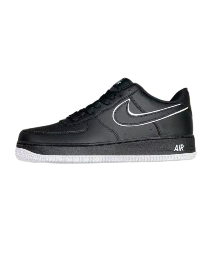 Air Force 1 Black White Outline Low Top Sneakers 29330345