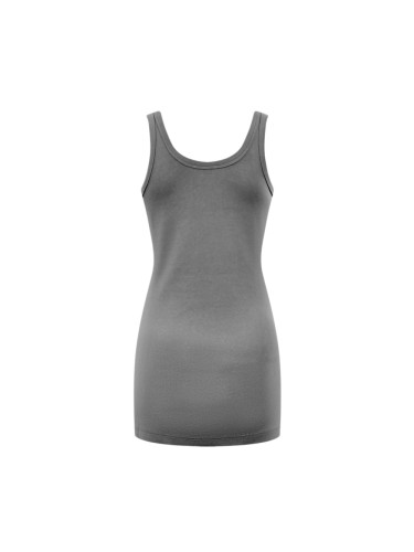 1:1 quality version U Neck Wide Strap Triangle Metal Logo Fitted Bodycon Mini Slip Tank Top 29329316