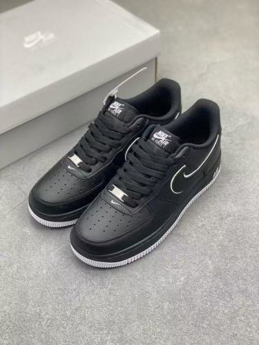 Air Force 1 Black White Outline Low Top Sneakers 29330345